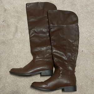 Over the Knee Zippered Boots